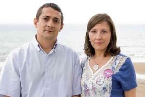 David Díaz y Eva del Fresno, cocandidatas de EQUO Asturias en las elecciones del 24 de mayo