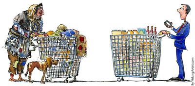 Definir la pobreza como ausencia de riqueza es no decir nada porque, ¿Qué es riqueza? Imagen: www.contrainfo.com