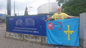 El sindicalista Jerómino Blanco en Estrasburgo