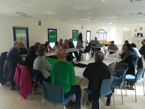 Grupo de Trabajo durante la Asamblea de Llaranes