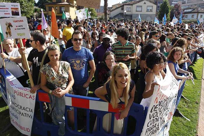 Manifestación Antitaurina en Gijón