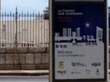 Cartel en Málaga