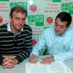 David Díaz y Dacio Alonso, presidente de UCE, firmaron el Pacto para la mejora de de la protección de la ciudadanía en su condición de consumidora y usuaria