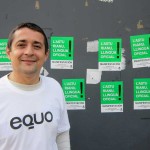 David Díaz Delgado na marcha pola oficialidá del asturiano