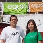 David Díaz y Eva del Fresno durante el acto "La Plaza de Todas"