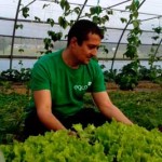 David Díaz en su visita a la empresa agroecológica Catasol