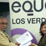 Encuentro entre Eva del Fresno, de EQUO Asturias y José Luis Iglesias, de Asturias Laica