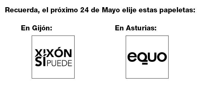 Qué votar en Xixón el 24 de Mayo
