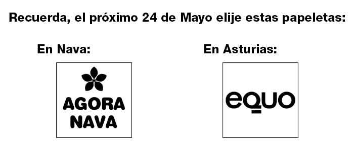 Qué votar en Nava el 24 de mayo