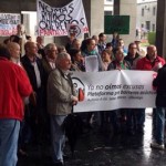 Manifestación de afectados por ruidos en la A66