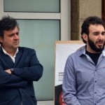 Ignacio Gonzáles, Coportavoz de EQUO Asturias, junto con César Fidalgo, de IU-EQUO-Convocatoria por Gozón