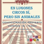 Concentración en Lugones contra los circos con animales