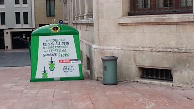 contenedroes de recogida selectiva de residuos en Oviedo